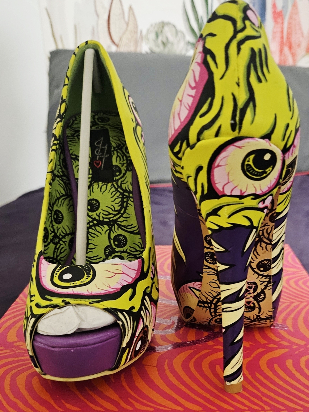 Iron Fist I See You Peep Toe Platforms